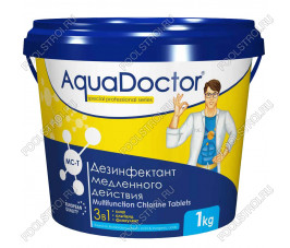 Средство по уходу за водой в бассейне AquaDoctor MC-T 1кг (таблетки по 200г) Средство по уходу за водой в бассейне AquaDoctor MC-T 1кг (таблетки по 200г)