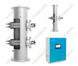 Ультрафиолетовая установка LIfetech TOP 644м3, DN400, 4*3kw, 18000h, Ручная очистка