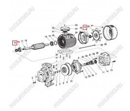 Уплотнительное кольцо для насосов Saer IR4P125-250A Cast Iron (54710260)