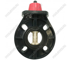 Дисковый поворотный затвор d75 с ручкой, уплотнение EPDM AQUAVIVA