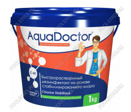 Дезинфектант на основе хлора быстрого действия AquaDoctor C-60 1 кг Дезинфектант на основе хлора быстрого действия AquaDoctor C-60 1 кг