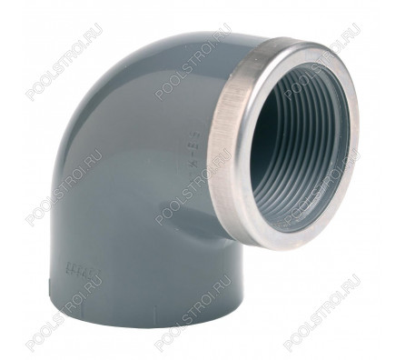 Угол 90° c металлическим кольцом EFFAST d32x1